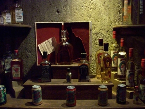 various tequilas at Casa Herradura, tequila processing plant
