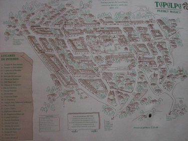 map of town of Tapalpa, Mexico