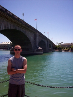 Andrew J. Wharton at London Bridge in Arizona